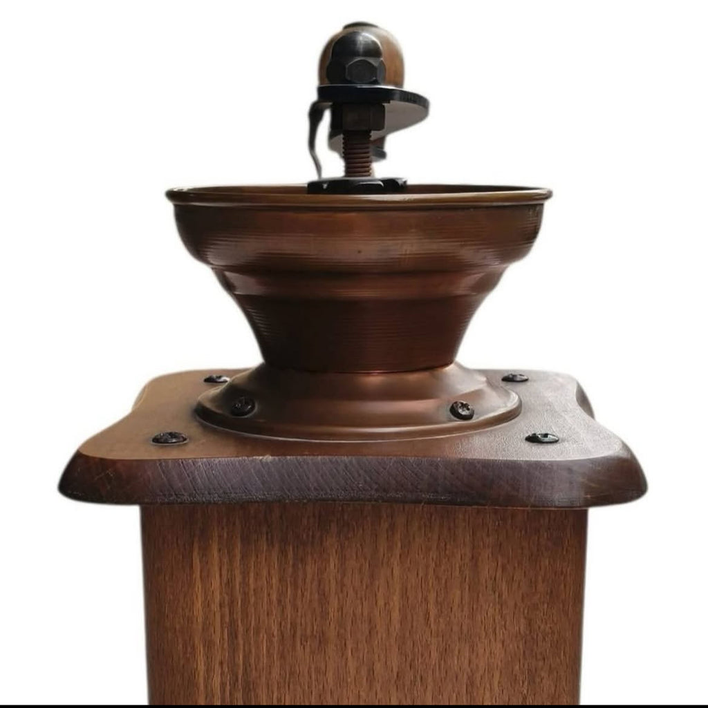 Dutch Wooden Grinder with Brass