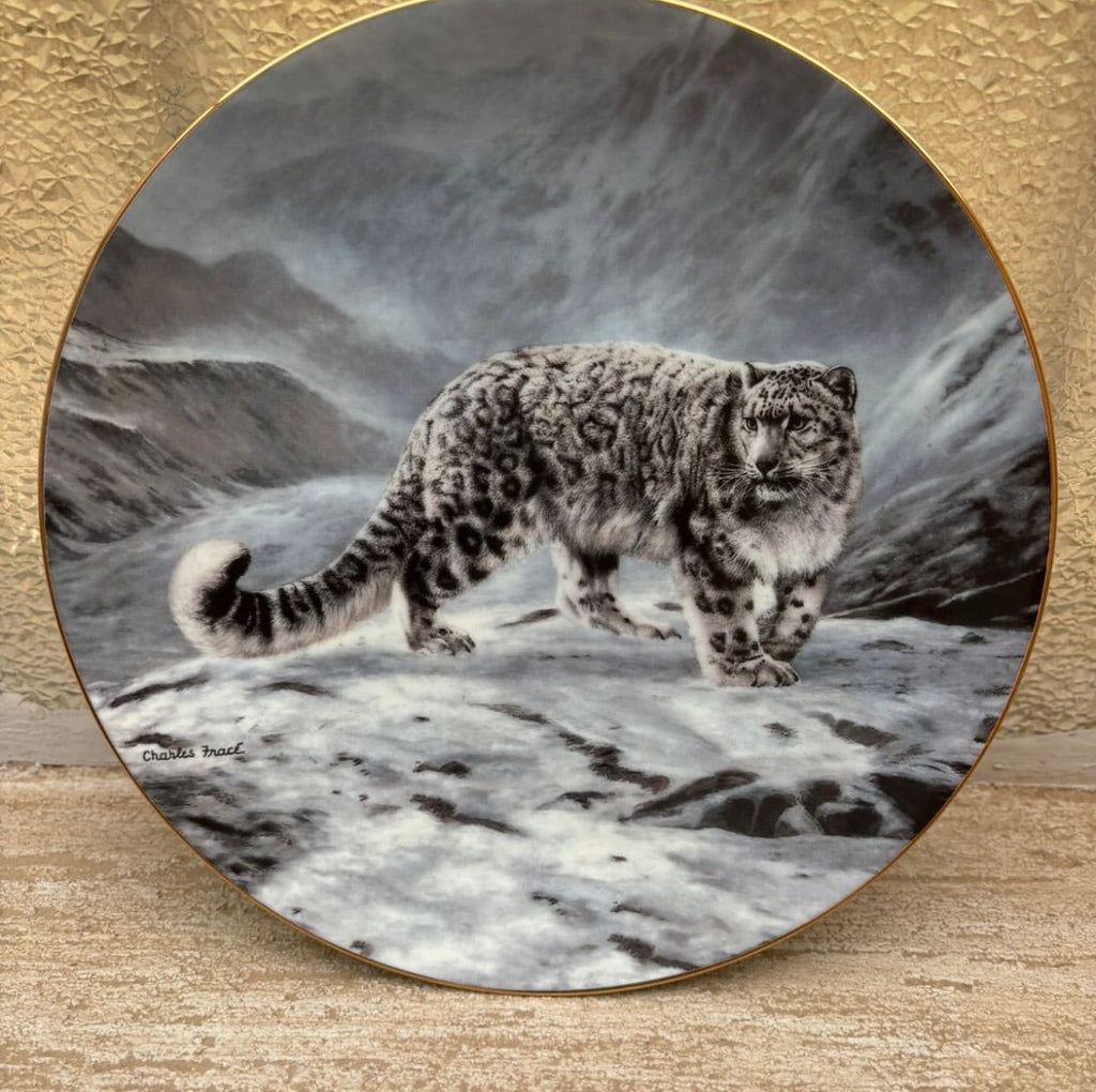 English Porcelain Plate – Tiger Motif