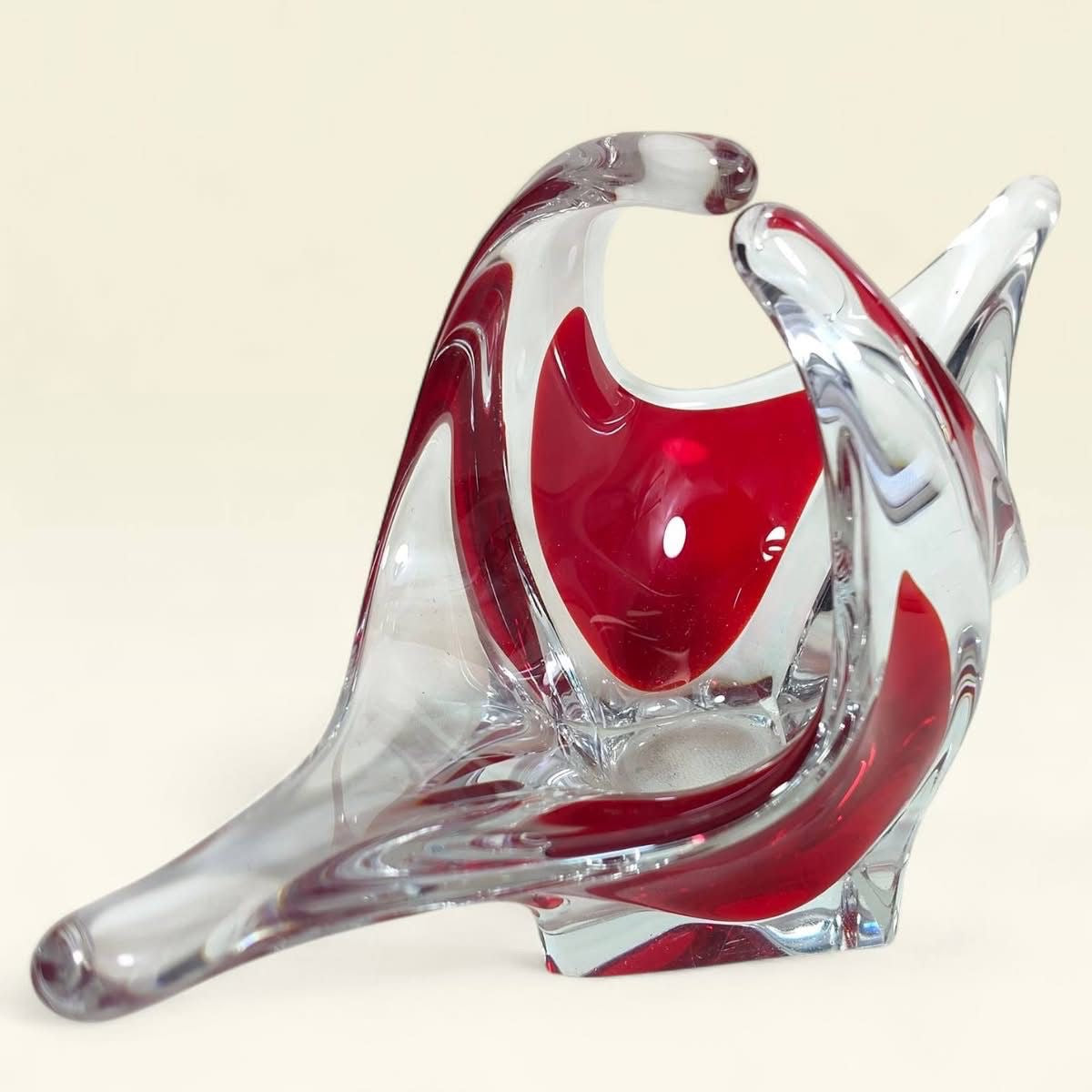 Large Italian Murano Flûteira – Multicolored Art Glass