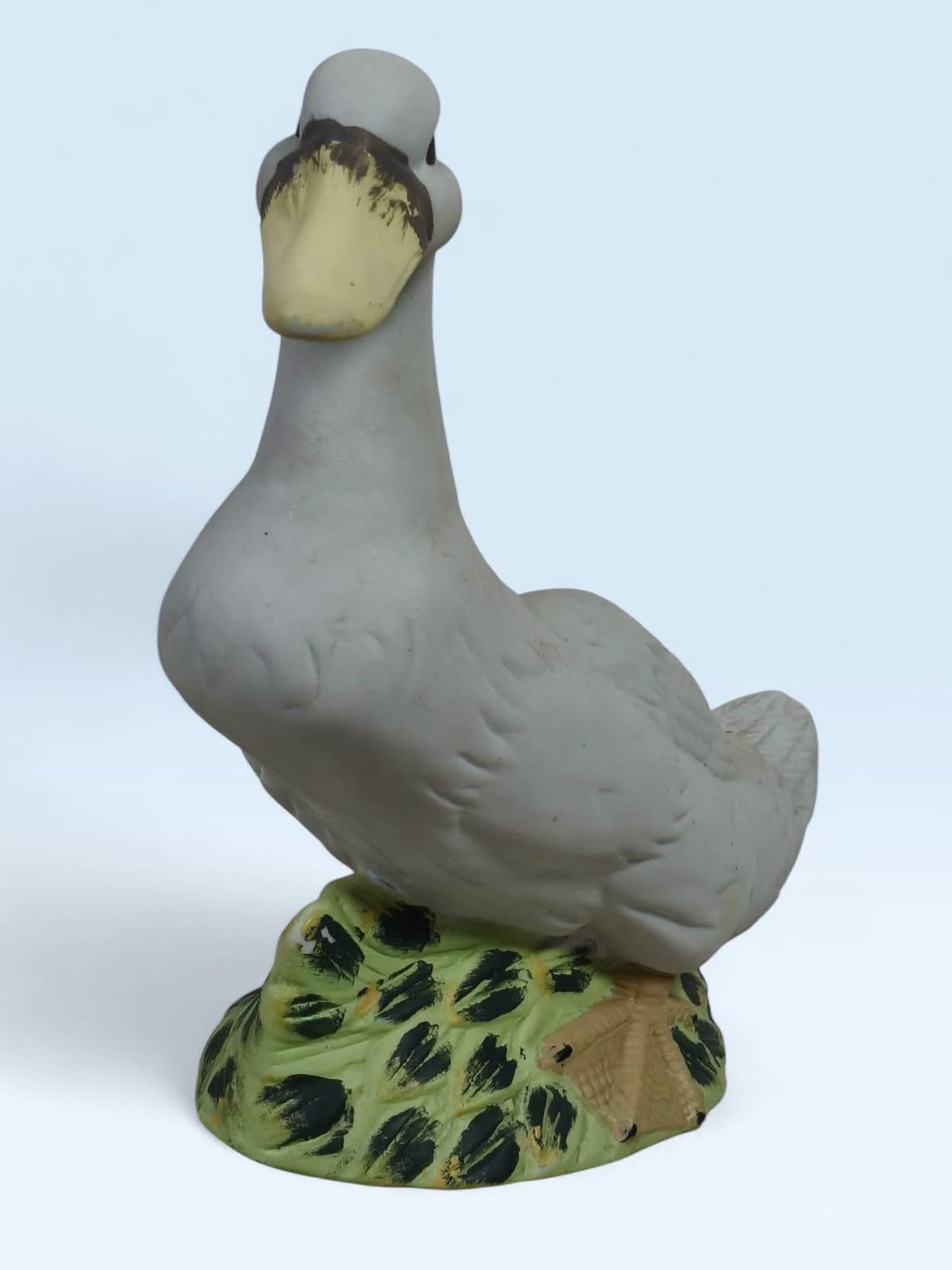 Biscuit Porcelain Duck Figurine