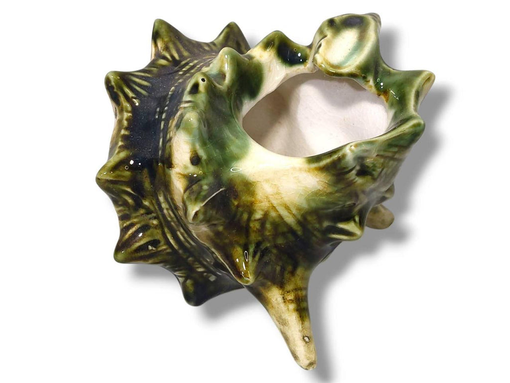 Green Porcelain Shell Ashtray
