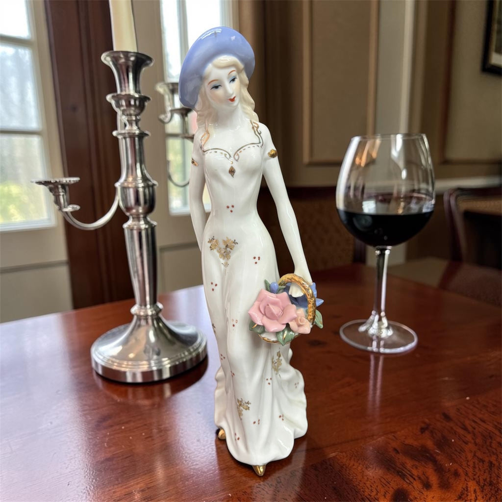 Bleu Blanc Porcelain Figurine – Fine Detailed Design