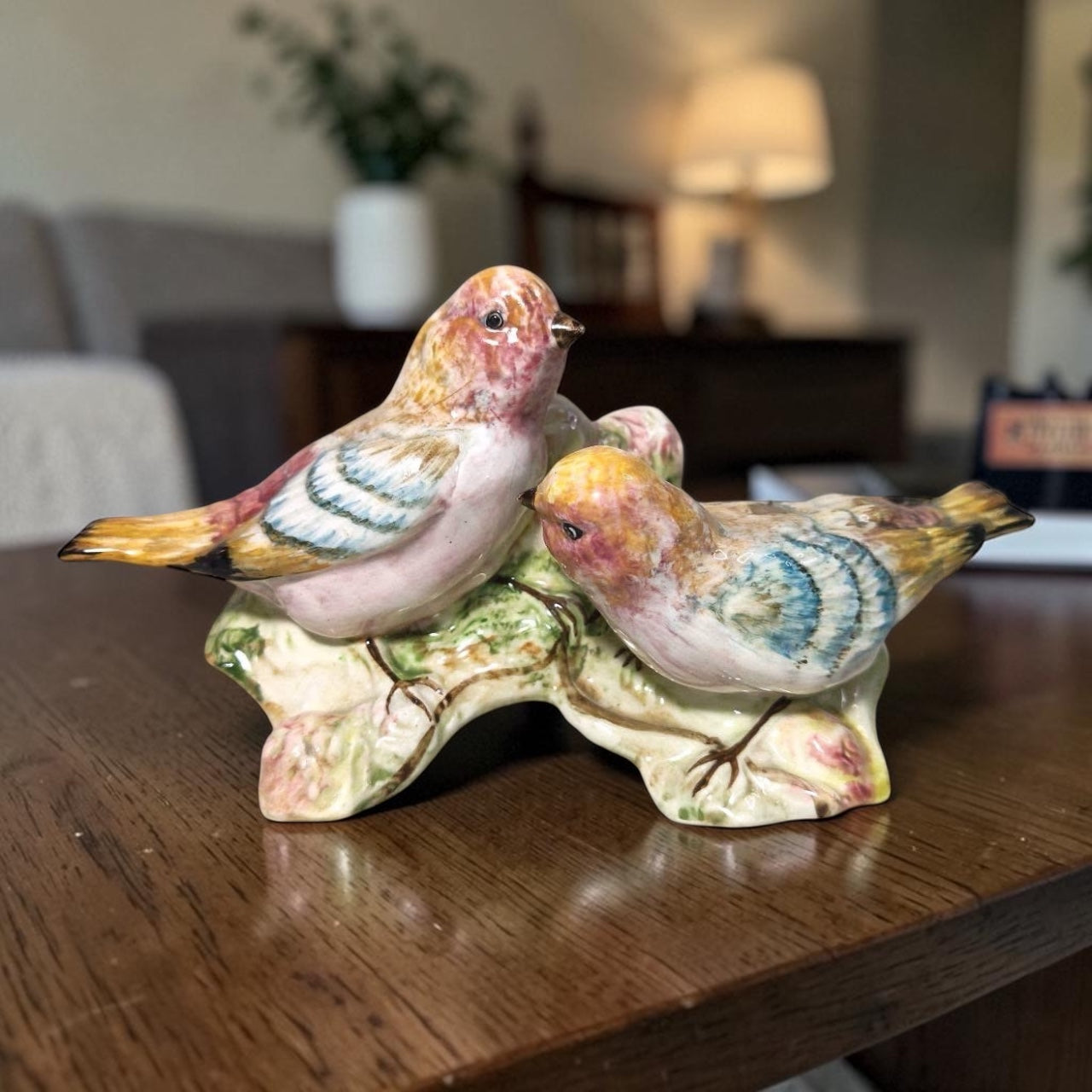 Goldscheider Porcelain Figurine – Birds Motif – Stamped