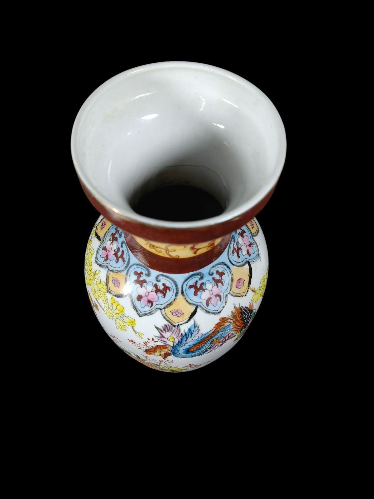 Chinoiserie Porcelain Vases with Peacock Design