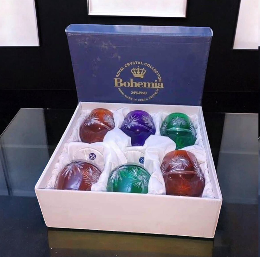 Bohemian Crystal Glass Set