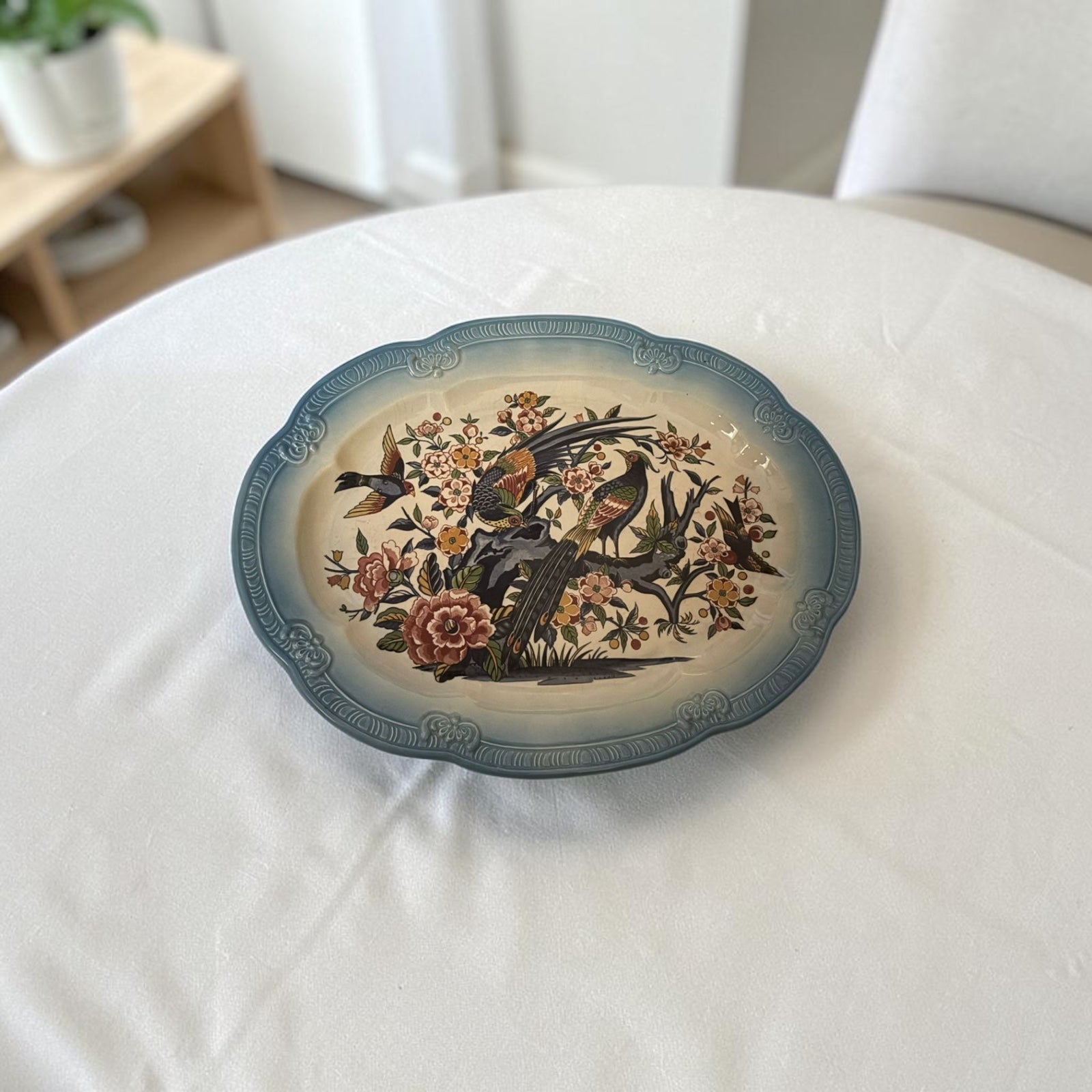 Antique Japanese Crackle Platter – Stamped