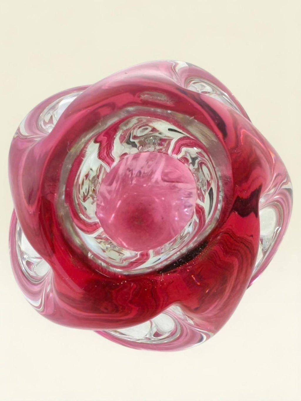 Vintage Bohemian Art Glass Vase by Josef Hospodka