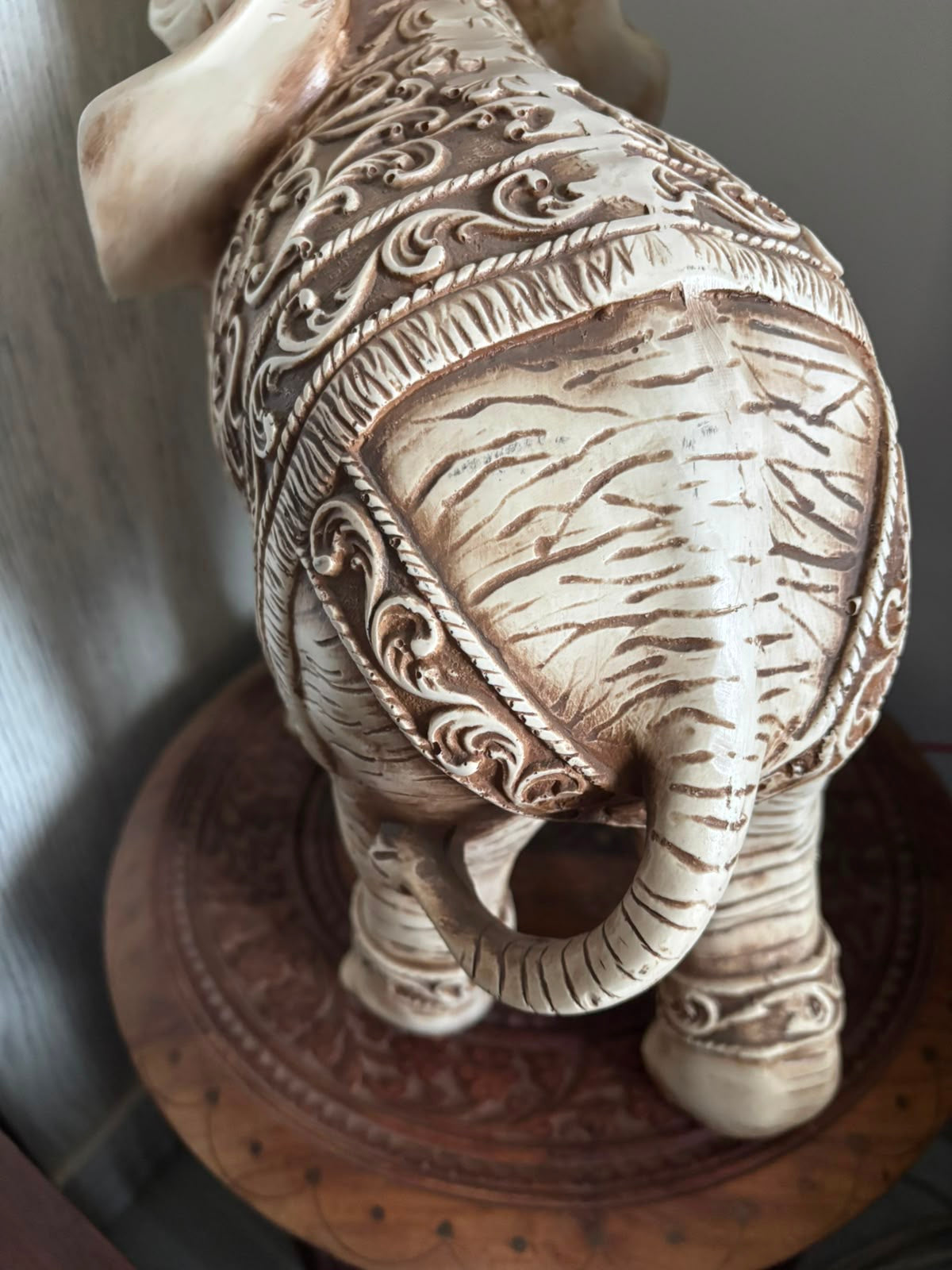 Large Imported Resin Elephant Figurine