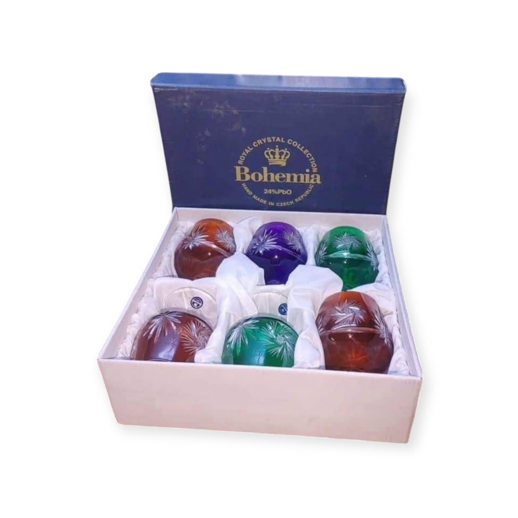 Bohemian Crystal Glass Set