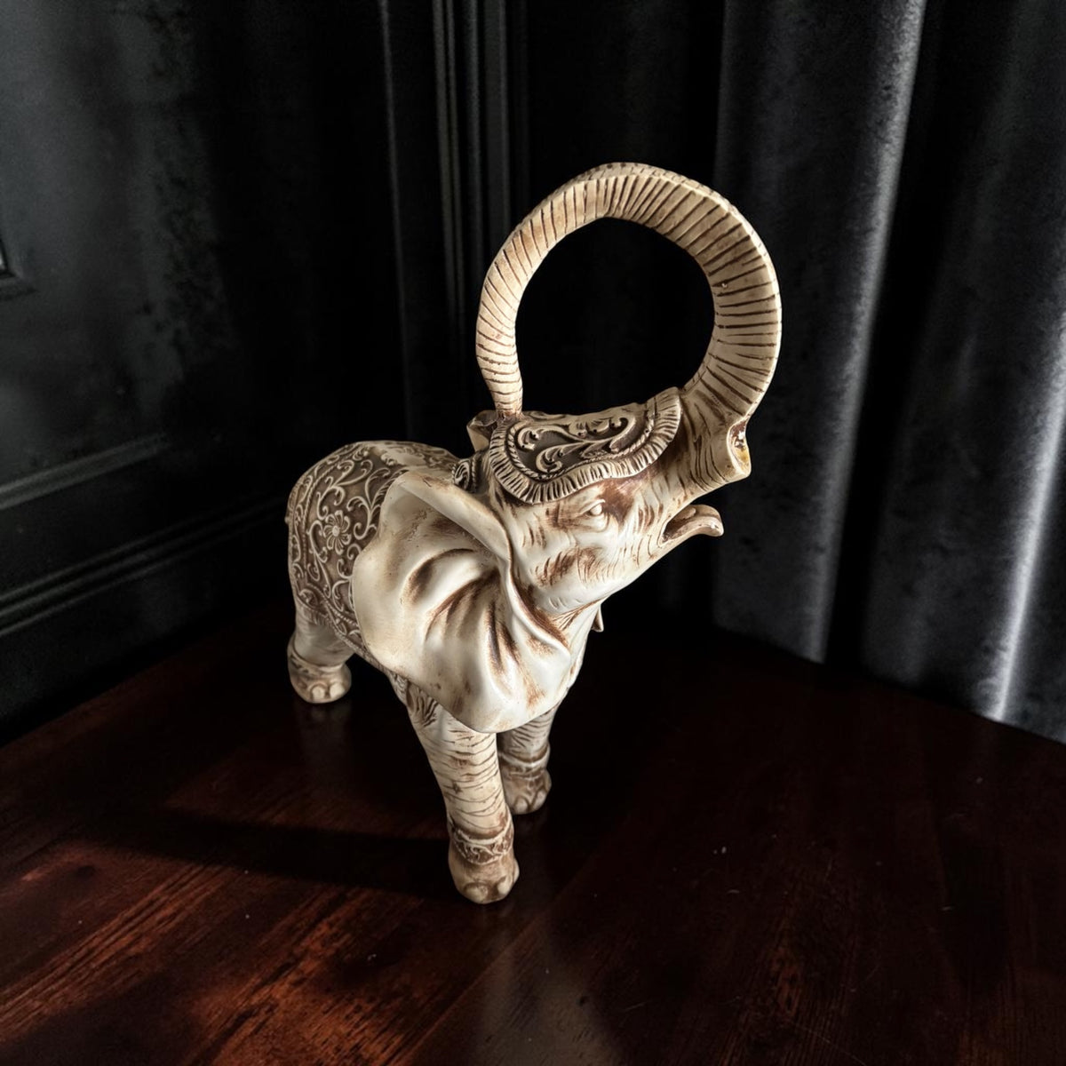 Large Imported Resin Elephant Figurine