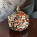 Satsuma Chinoiserie Bonbonnière – Ladies & Floral Motifs