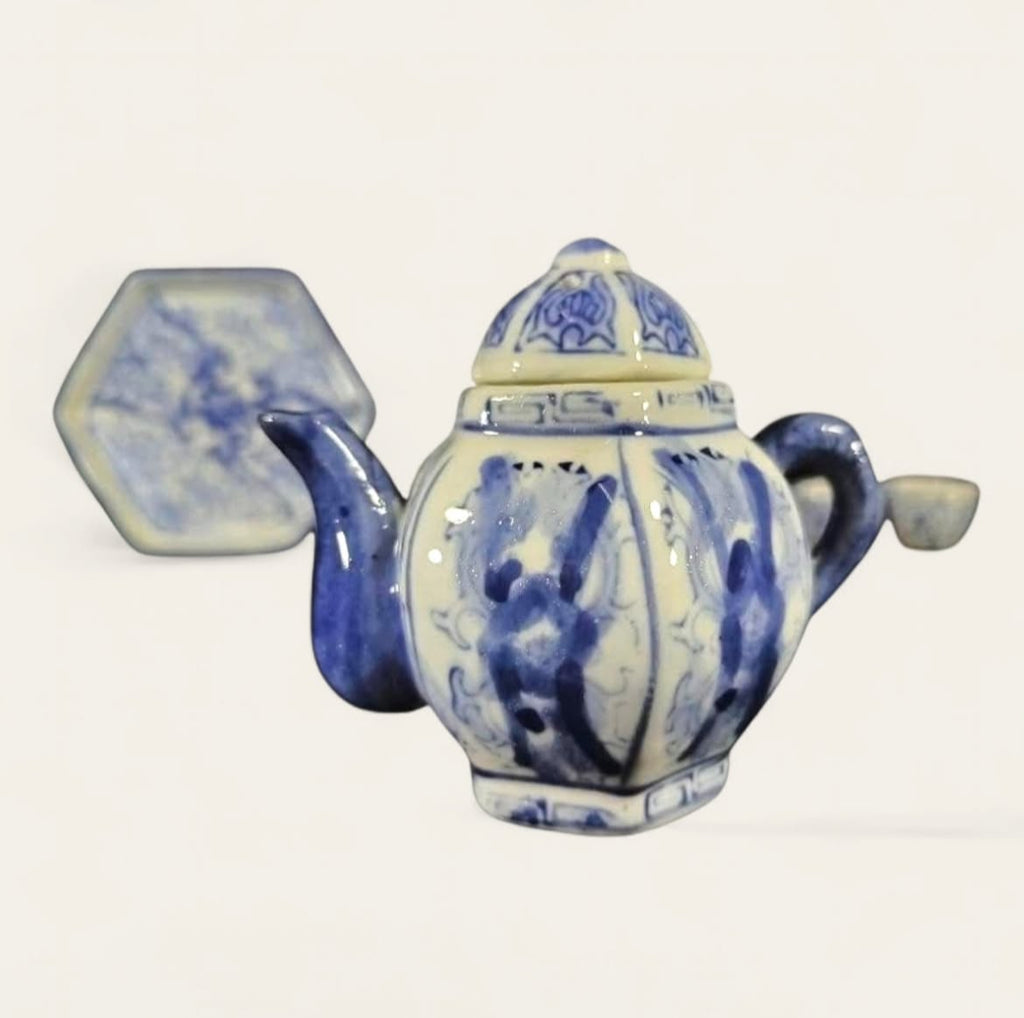Bleu Blanc Mini Tea Set: Porcelain with Signature Floral Motif