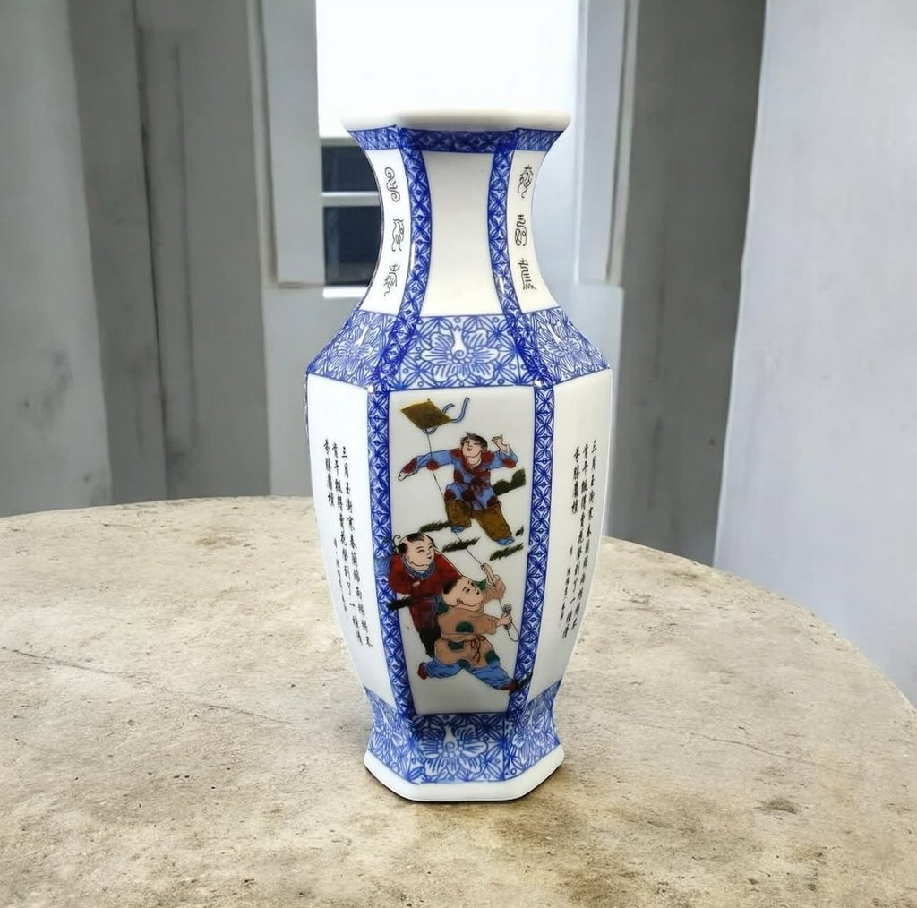 Bleu Blanc Porcelain Vase