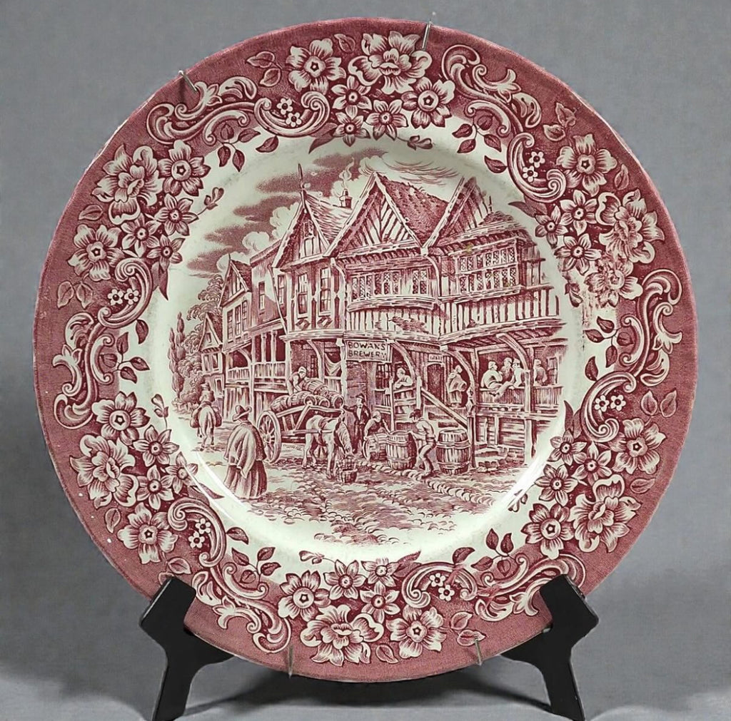English Ironstone Wall Plate – Royal Tudor Ware