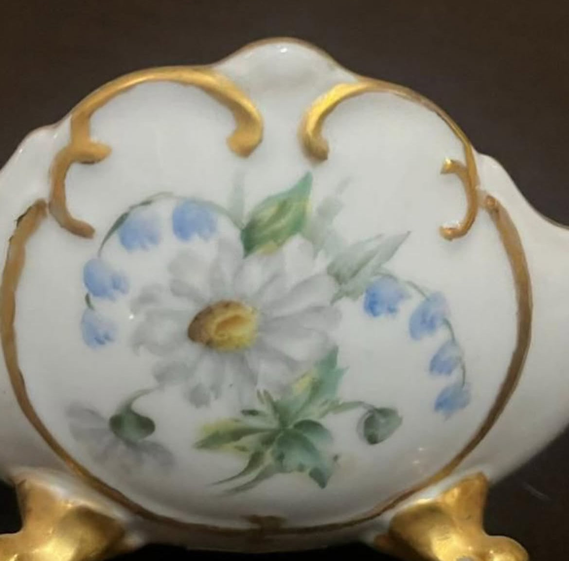 Hand-Painted Porcelain Jardinière – Multicolor Floral Design