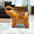 Majestic Porcelain Elephant Side Table