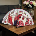Spanish Themed Hand Fan – Flamenco Dancers Design – Decorative & Elegant