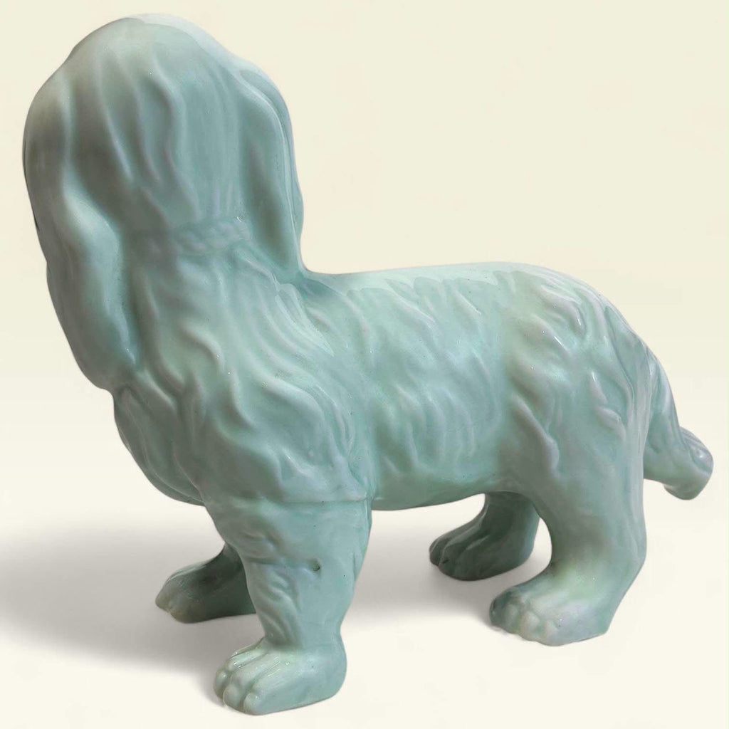 Celadon Porcelain Dog Figurine