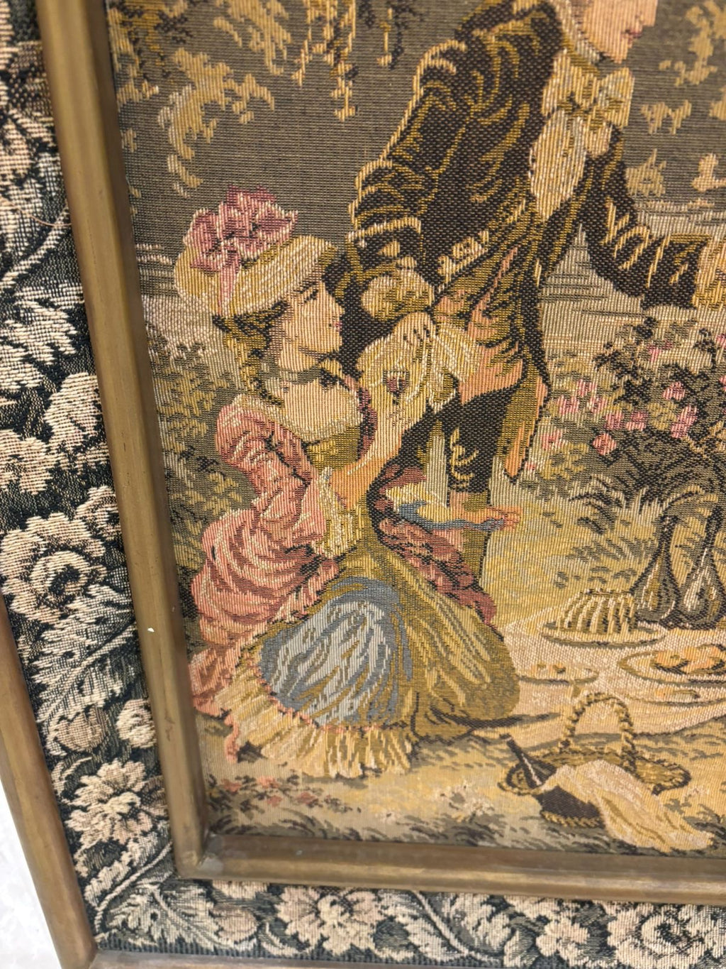 French Gobelin Tapestry Artwork – Ornate Frame