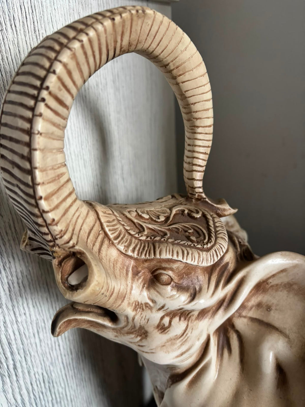 Large Imported Resin Elephant Figurine