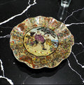Chinoiserie Wall Plate with Raised Decoration – Satsuma Style