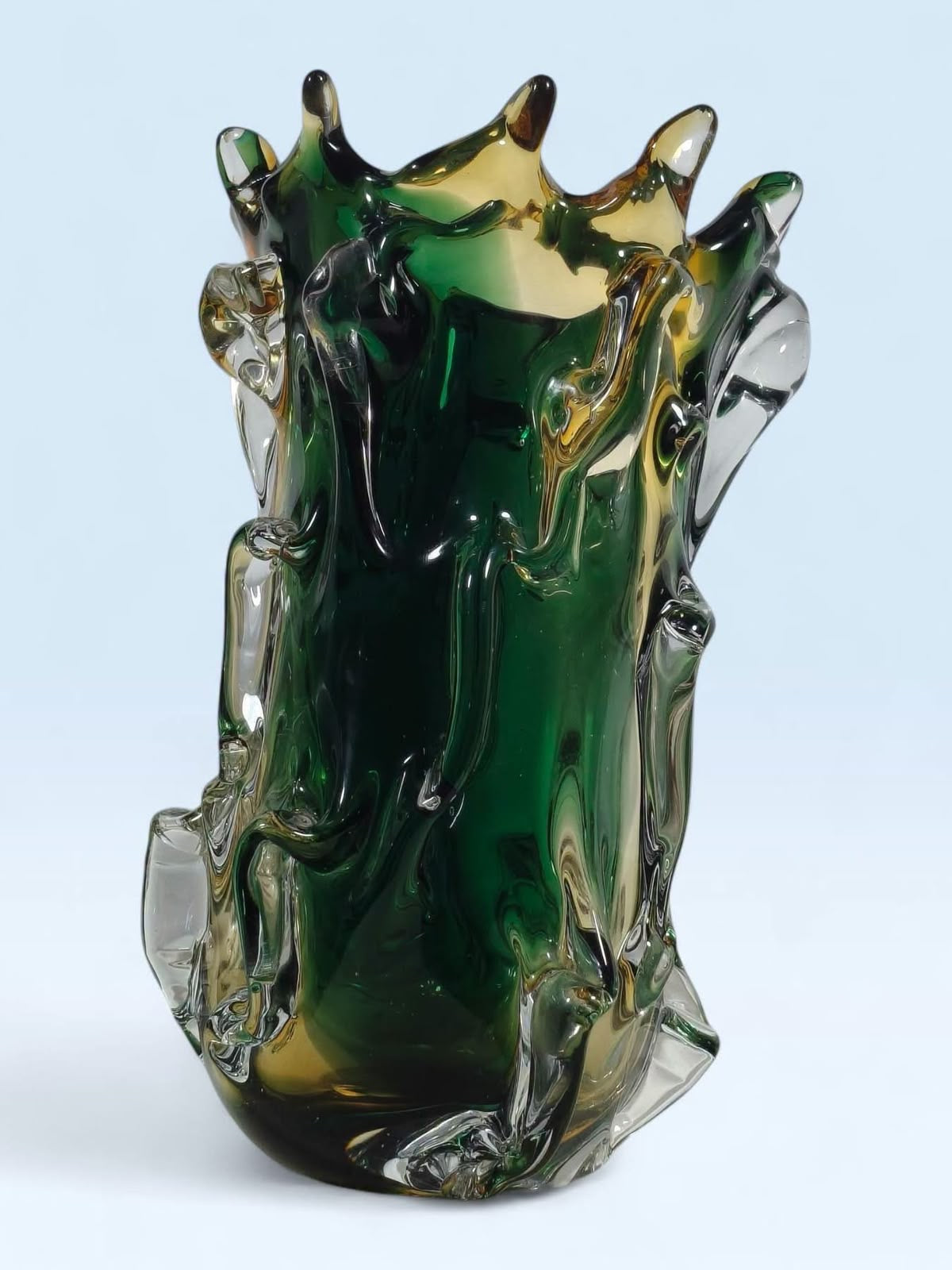 Heavy Italian Murano Glass Vase