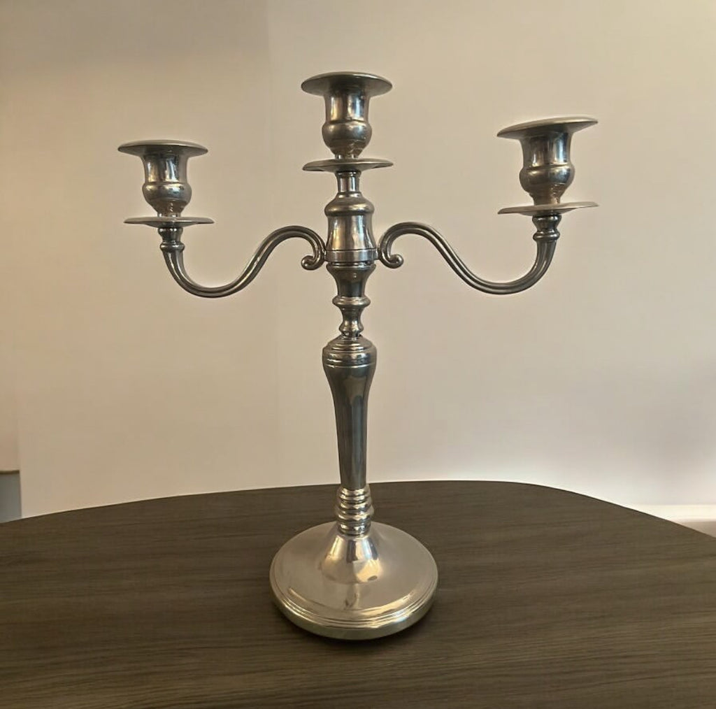 Silver-Plated Candelabrum