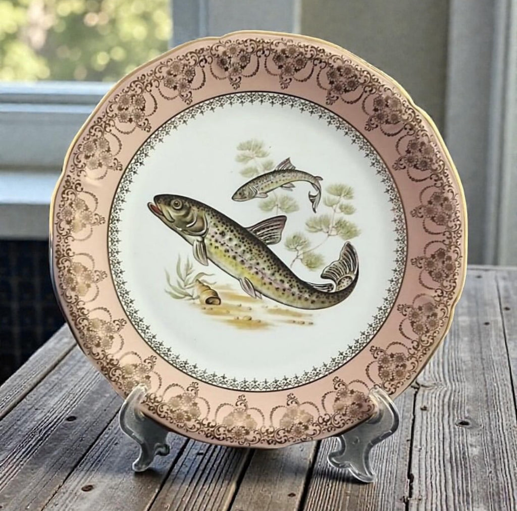 French Limoges Porcelain Plate