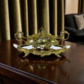 Brass Jardinière with Mirrored Base