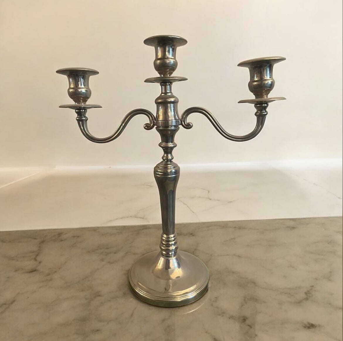 Silver-Plated Candelabrum