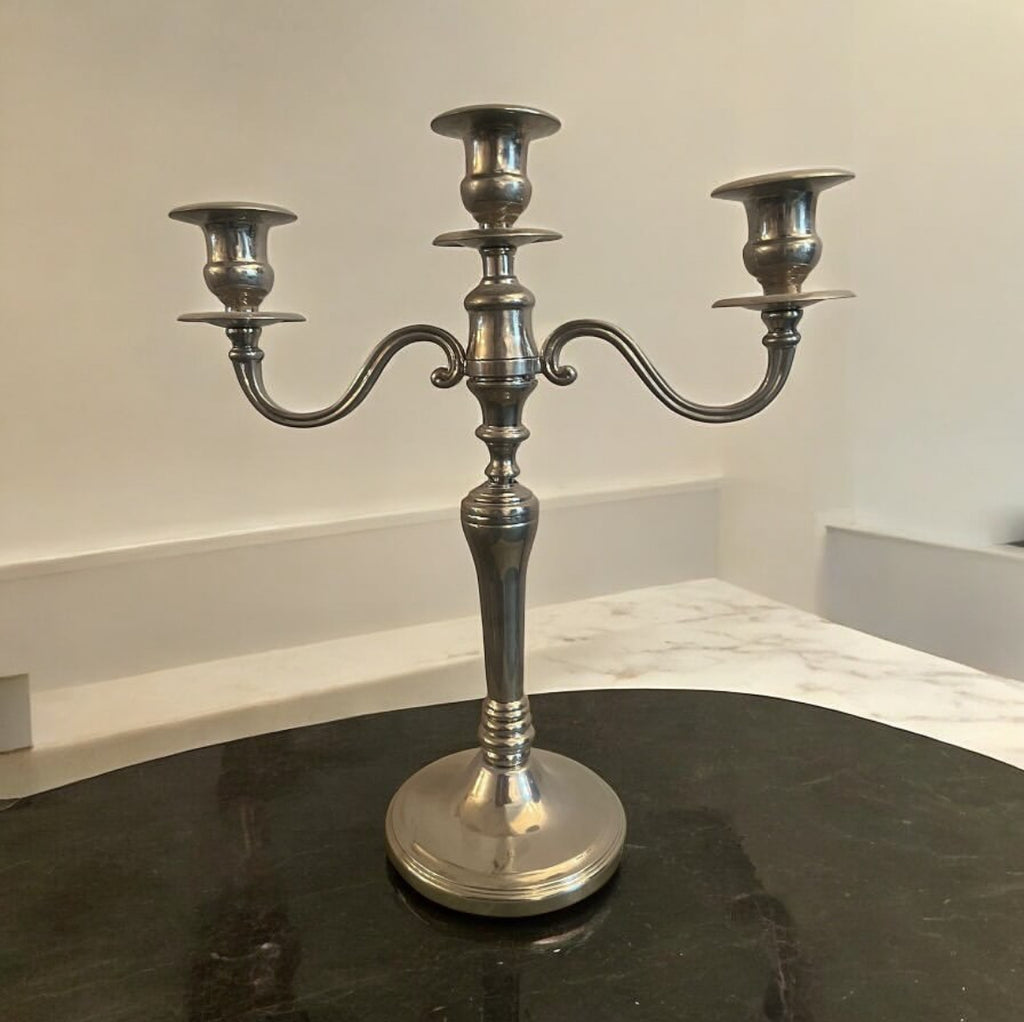 Silver-Plated Candelabrum
