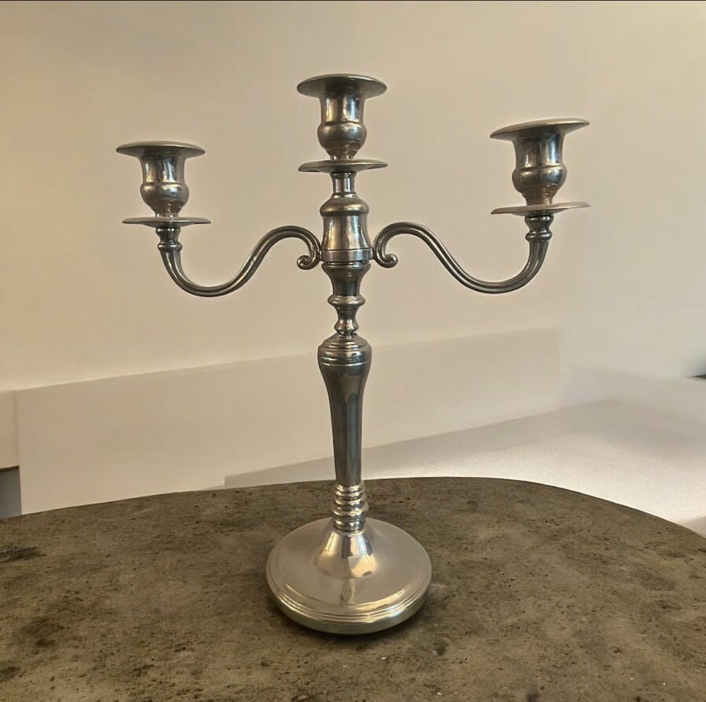 Silver-Plated Candelabrum