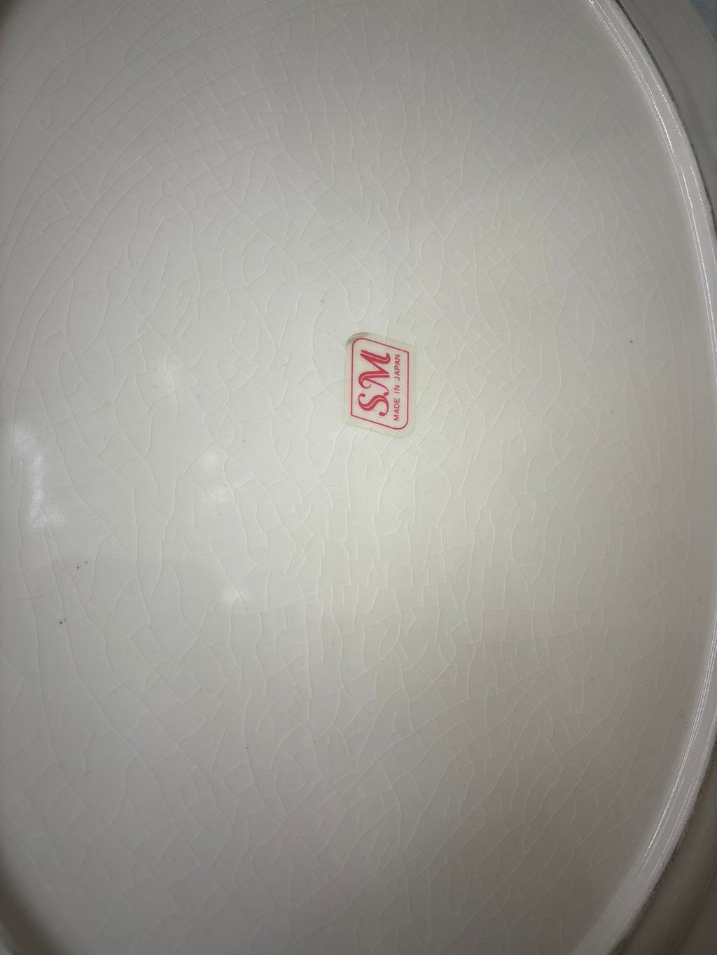 Antique Japanese Crackle Platter – Stamped