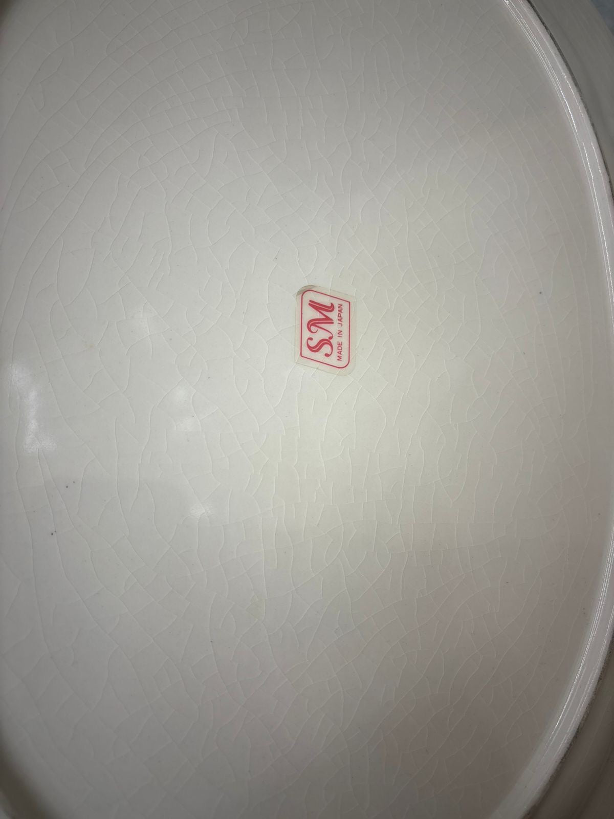 Antique Japanese Crackle Platter – Stamped