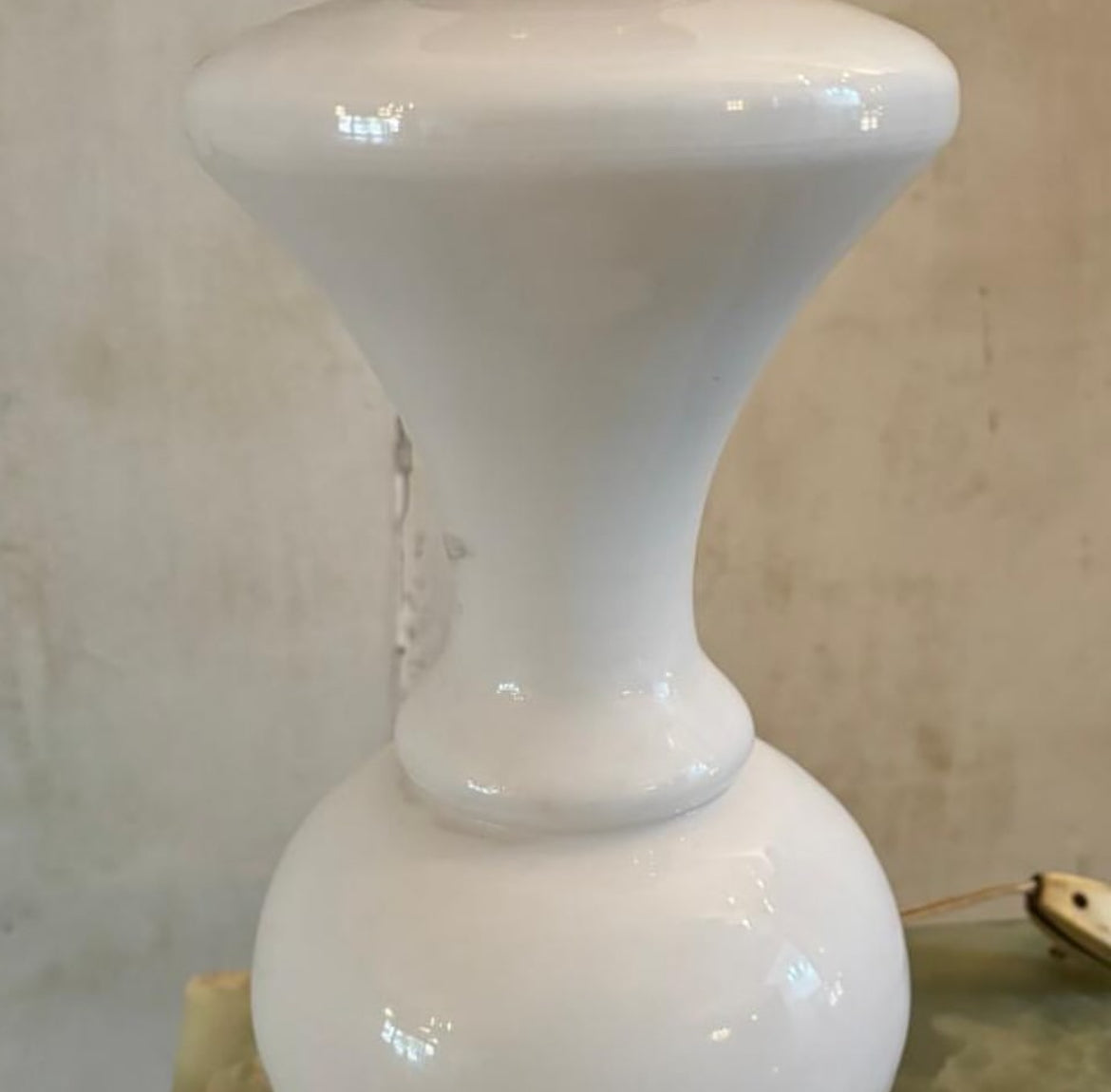 Opaline Glass Table Lamp