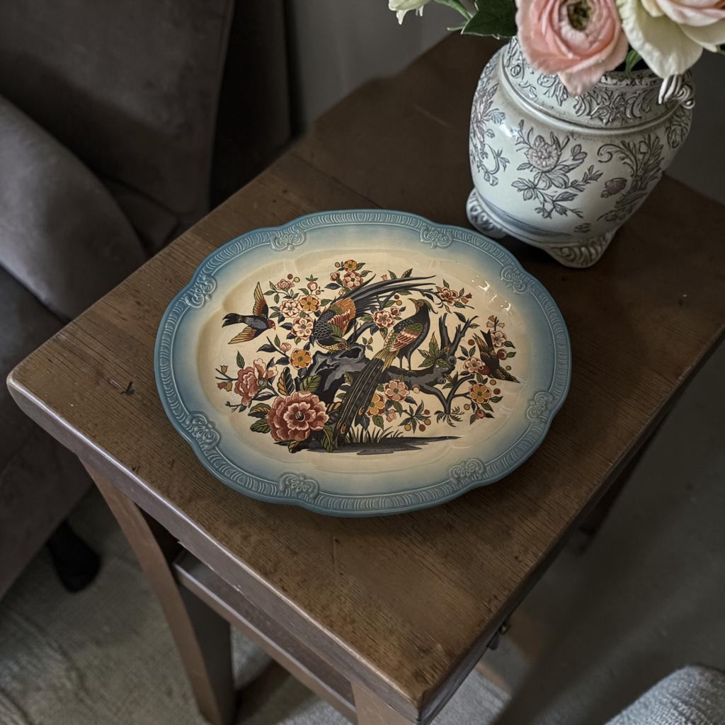 Antique Japanese Crackle Platter – Stamped