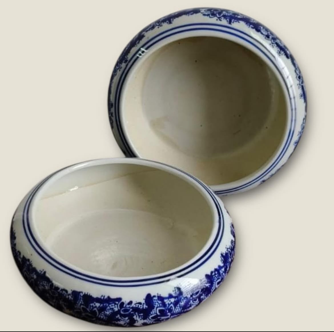 Bleu Blanc Porcelain Cachepot