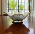 Hand-Painted Porcelain Jardinière – Multicolor Floral Design