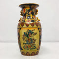 Large Satsuma Chinoiserie Porcelain Vase – Hand-Painted with Gold Detailing