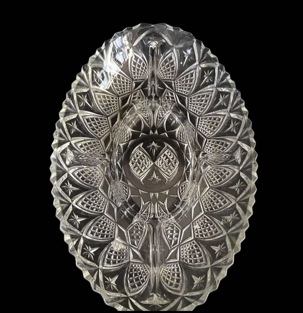 French Crystal Plate: Vintage Elegance