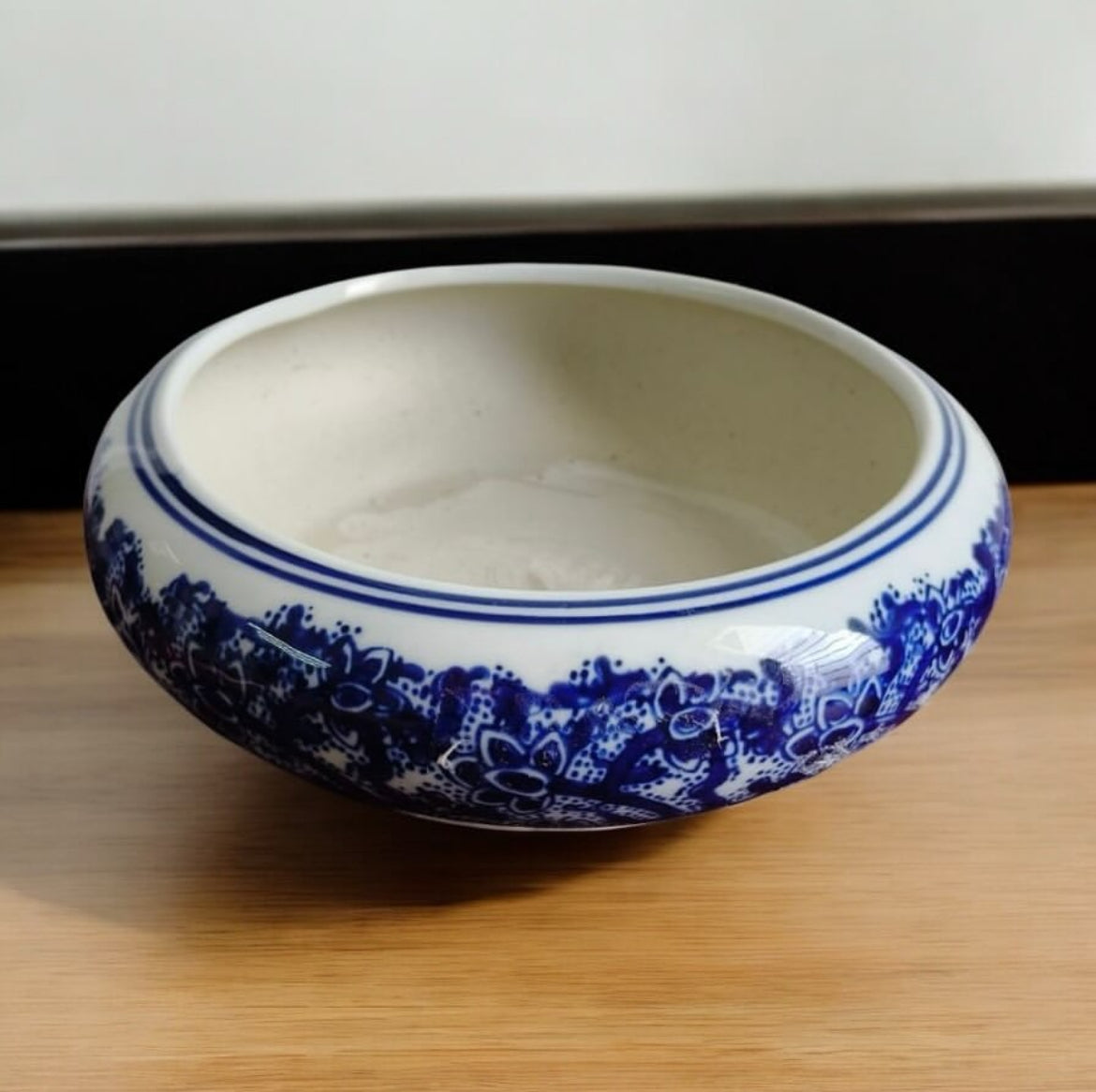 Bleu Blanc Porcelain Cachepot