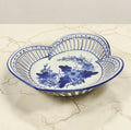 Large Bleu Blanc Porcelain Fruit Plate