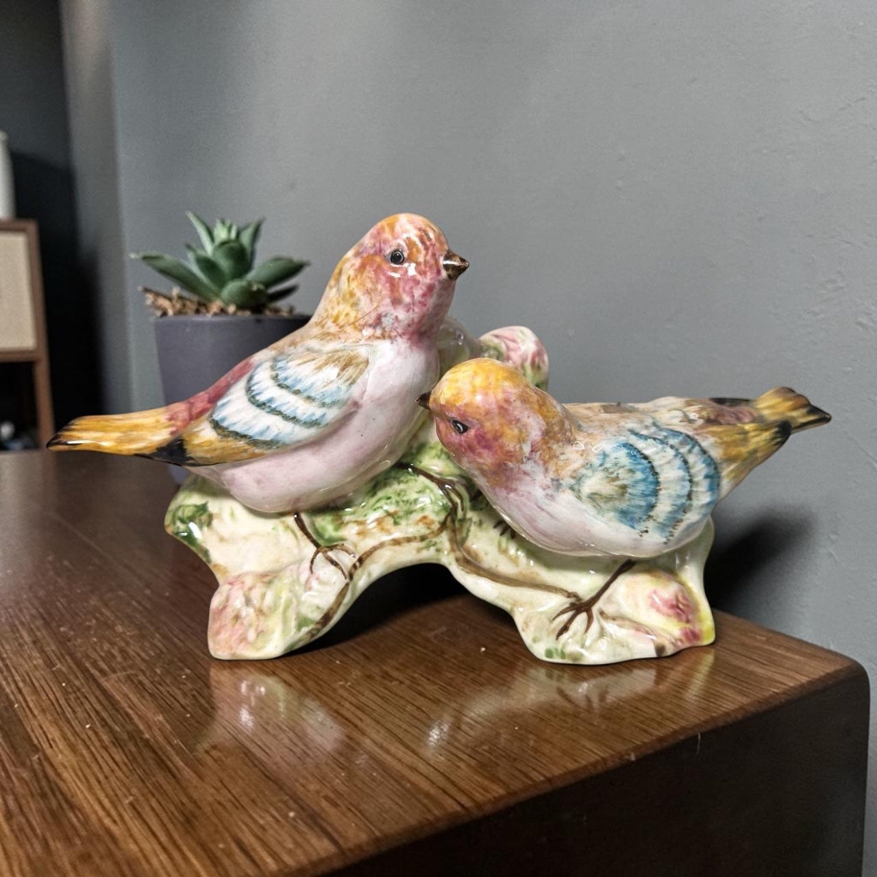 Goldscheider Porcelain Figurine – Birds Motif – Stamped