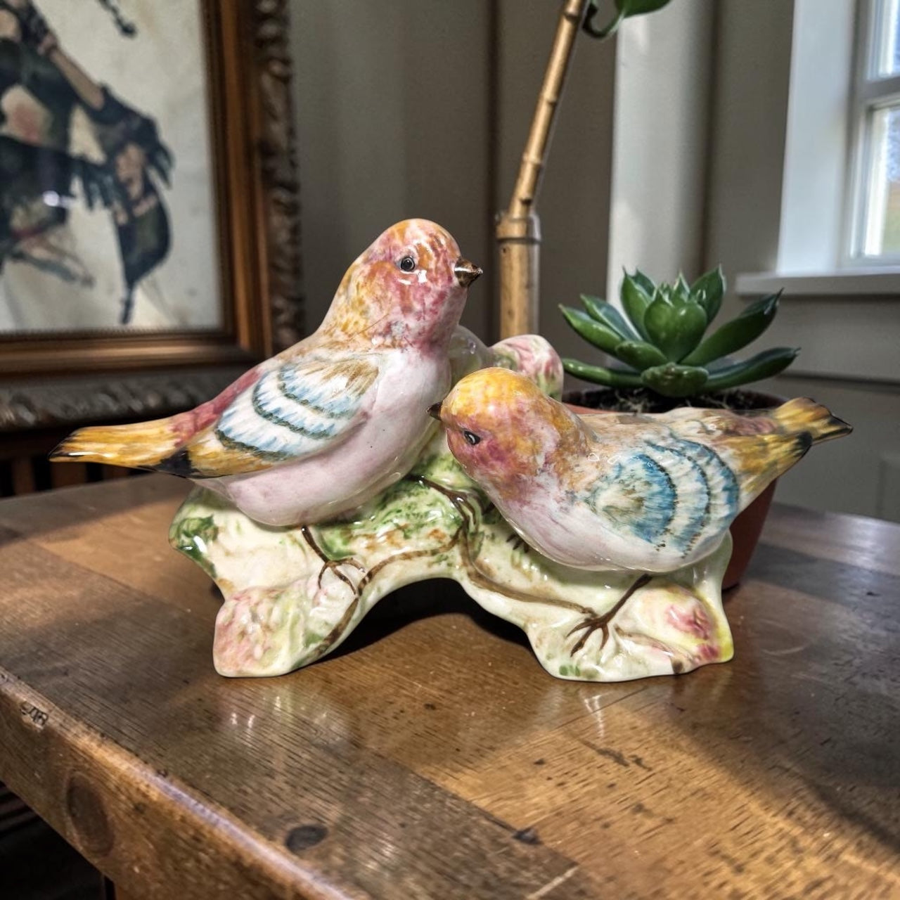 Goldscheider Porcelain Figurine – Birds Motif – Stamped