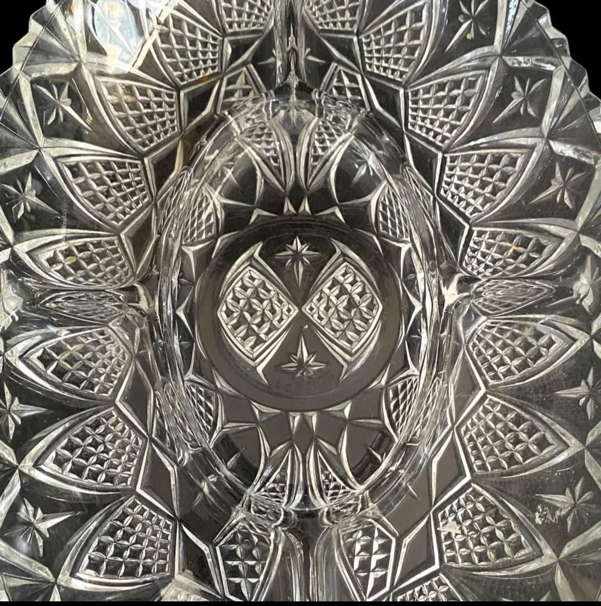 French Crystal Plate: Vintage Elegance