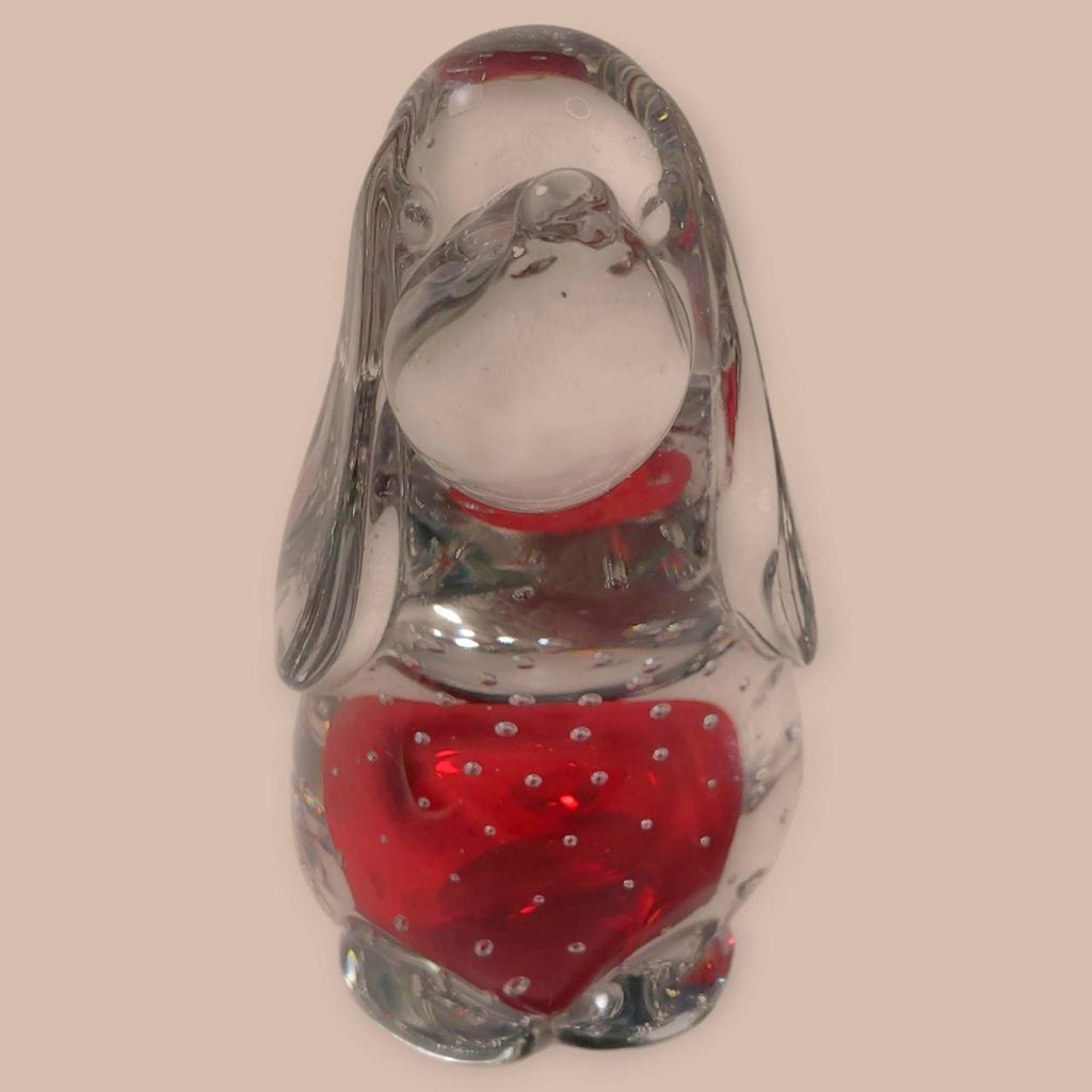Murano Italian Glass Dog Figurine