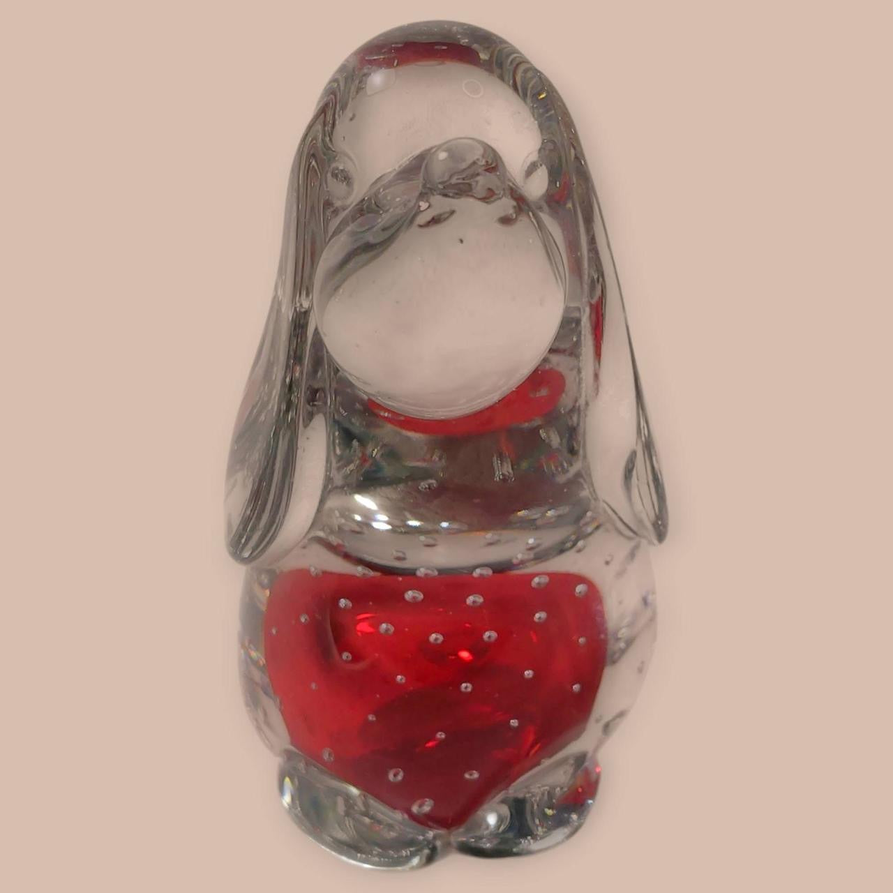 Murano Italian Glass Dog Figurine