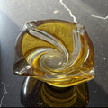Italian Murano Ashtray – Honey Color