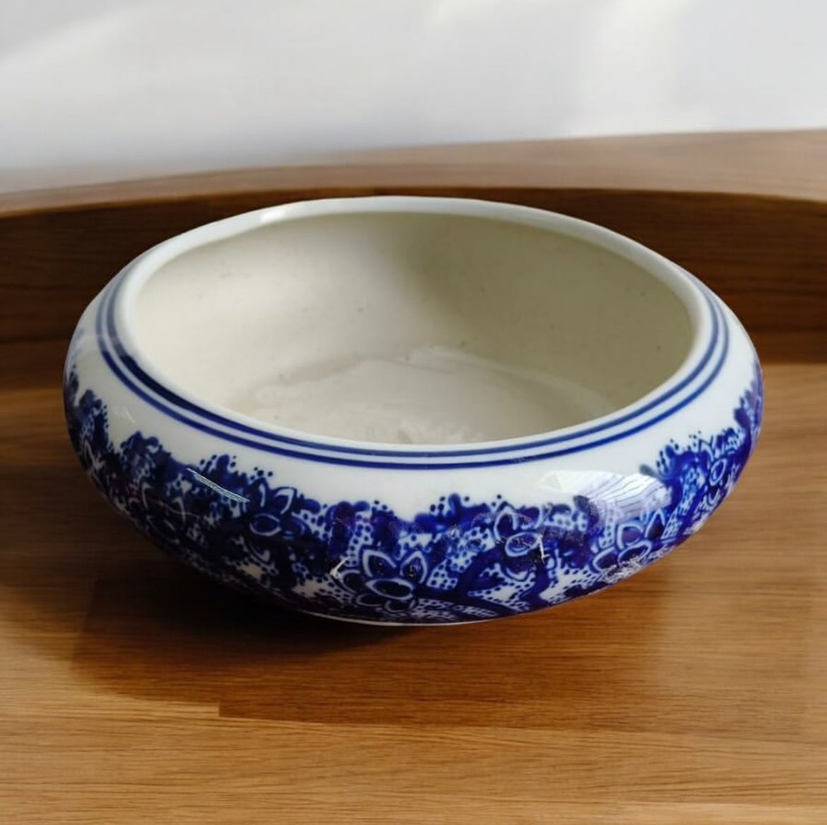 Bleu Blanc Porcelain Cachepot