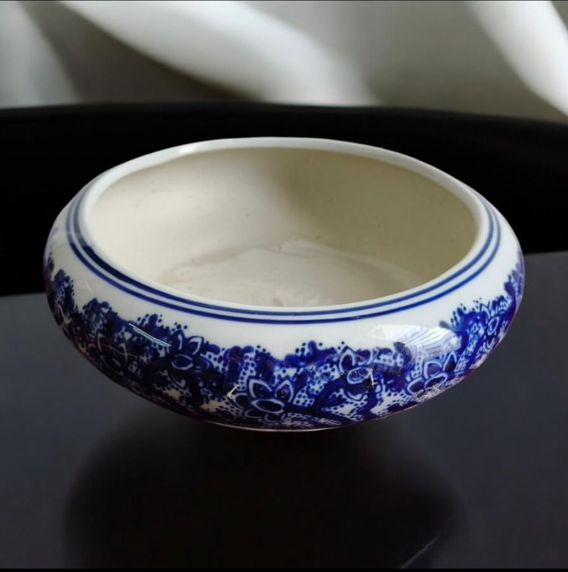 Bleu Blanc Porcelain Cachepot